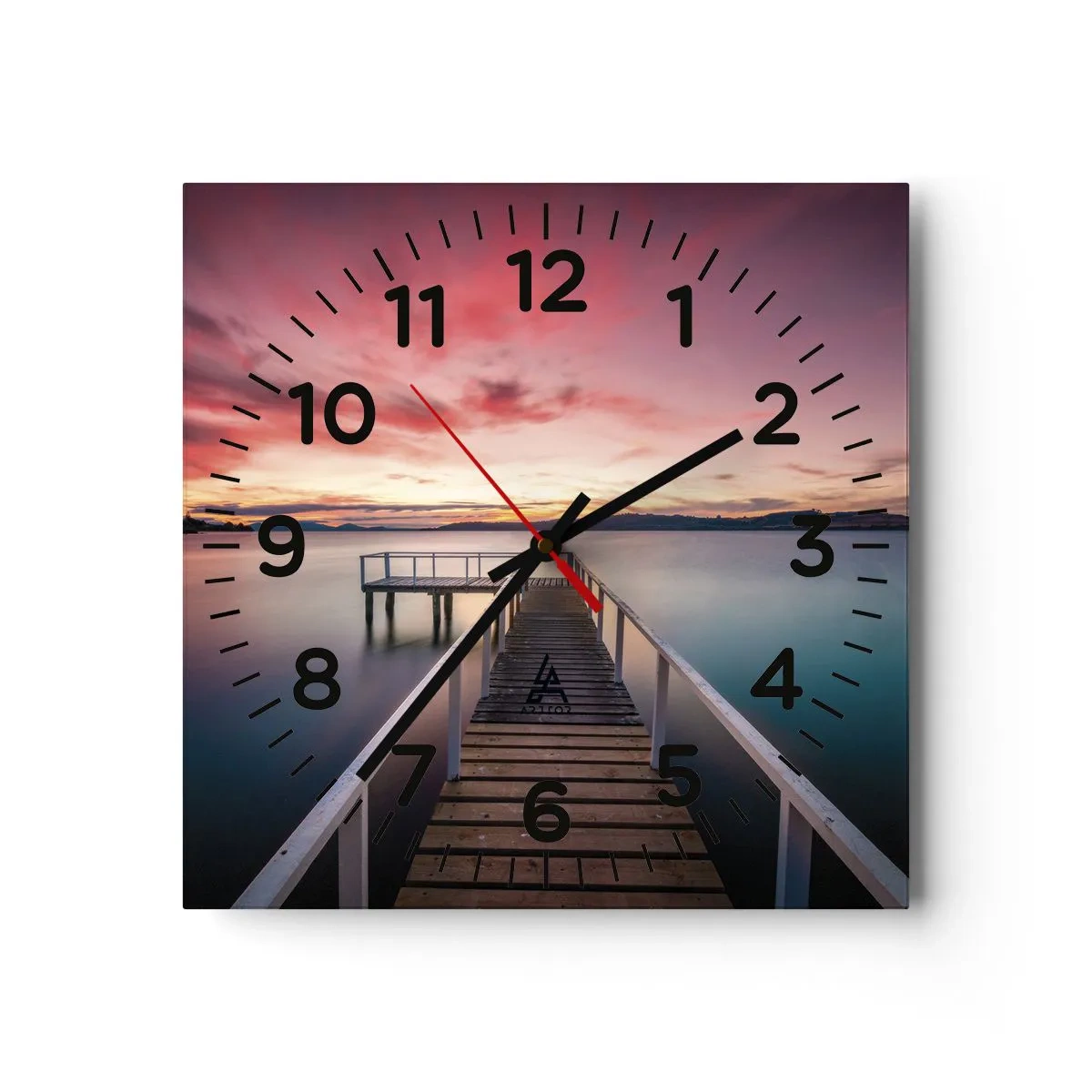 Falióra, Óra - Az este szelíd lángja - 30x30 cm