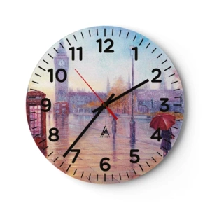 Falióra, Óra -  Őszi nap Londonban - 30x30 cm
