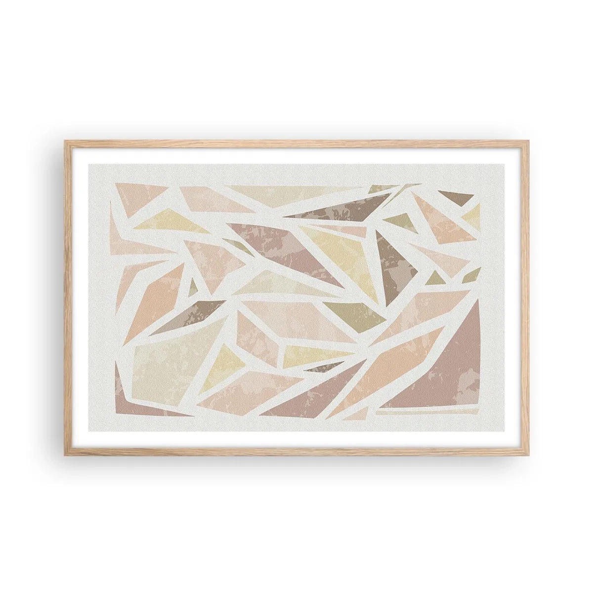 Poszter világos tölgy keretben - Üvegfestmény kompozíció - 91x61 cm