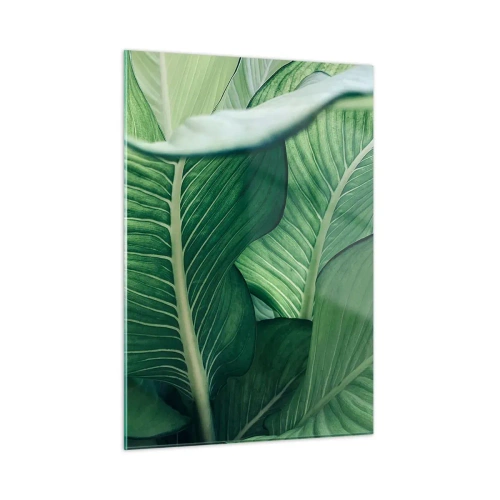 Üveg kép - Intenzíven zöld élet - 50x70 cm