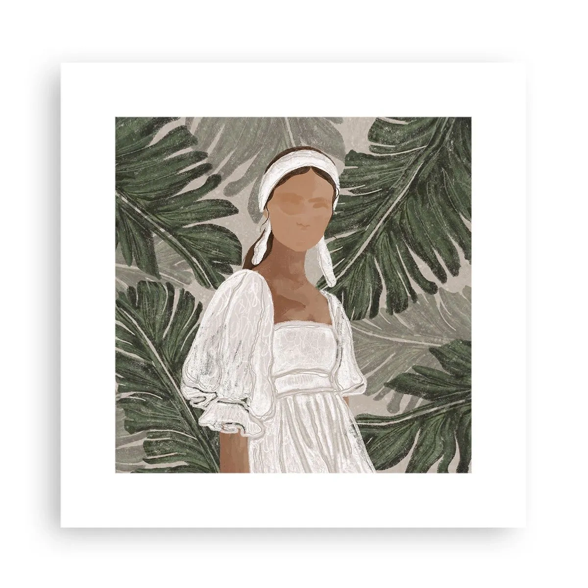 Poszter - Egzotikus portré - 30x30 cm