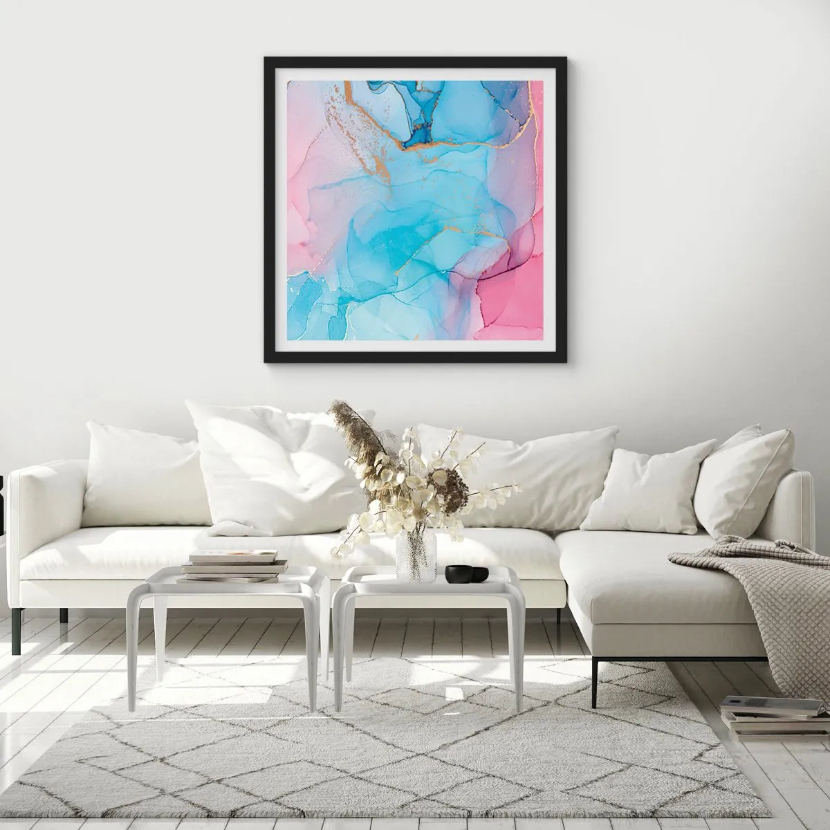 Poszter fehér keretben - Találkozás és átjutás - 40x40 cm