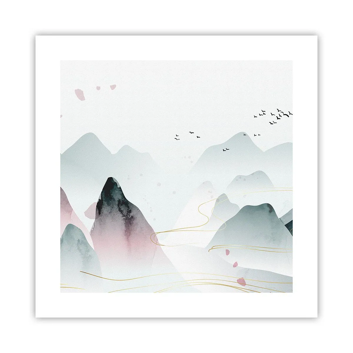 Poszter - A csúcsok fölött - 40x40 cm