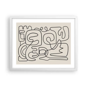 Poszter fekete keretben - A nyomonkövetésben - 50x40 cm