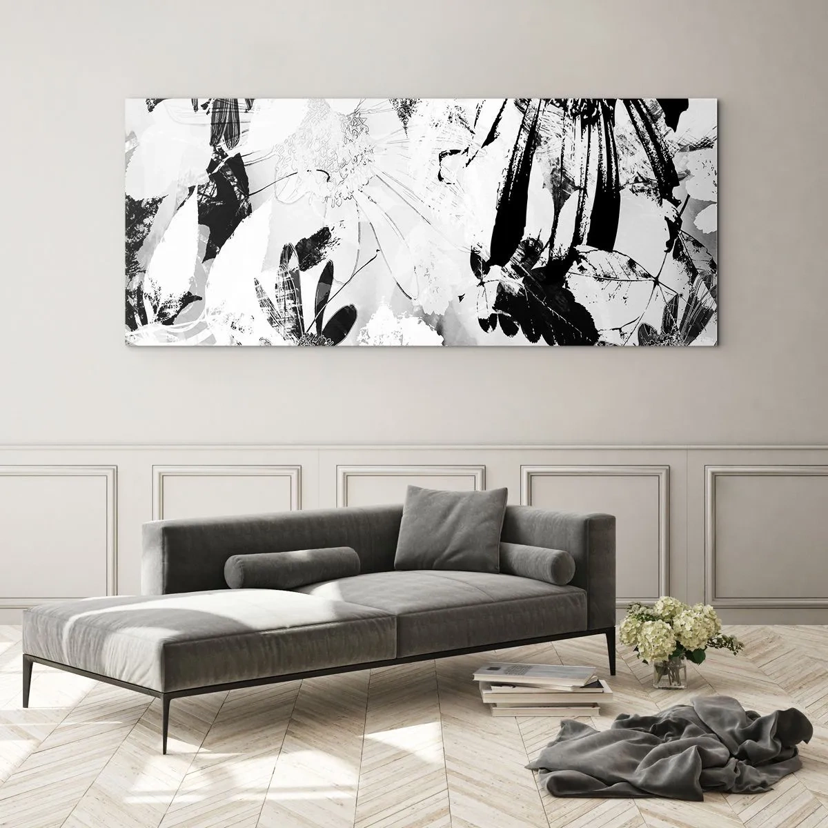 Üveg kép - Ősz a negatívumban - 90x30 cm