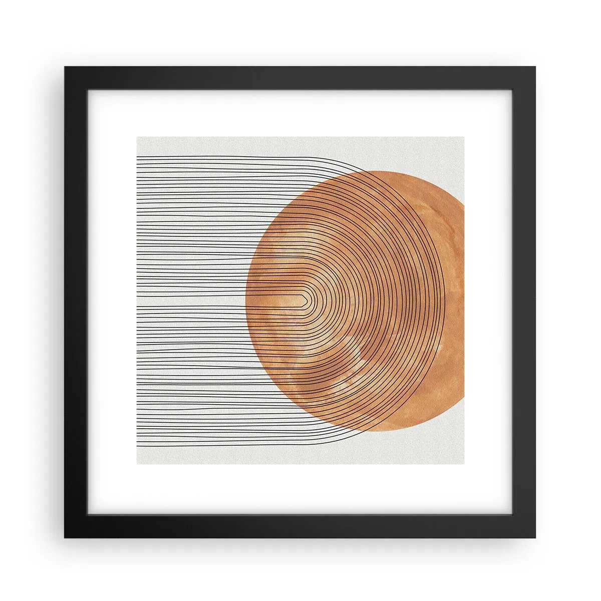 Poszter fehér keretben - Egy napsütéses kompozíció - 30x30 cm