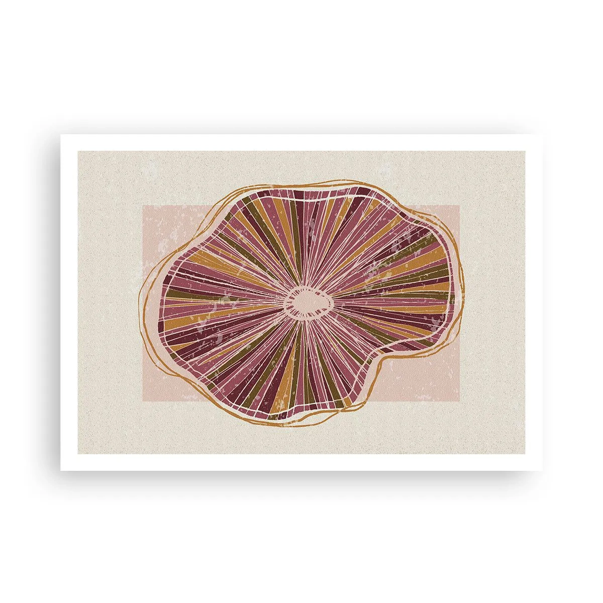 Poszter - Sugárzó absztrakció - 100x70 cm