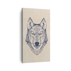 Vászonkép - Átható tekintetű alfa - 45x80 cm