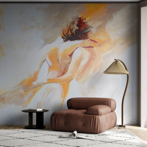 Fotótapéta Premium Sand - A közelség egében - Darab, Szerelmes pár, Szerelem - 250x175 cm