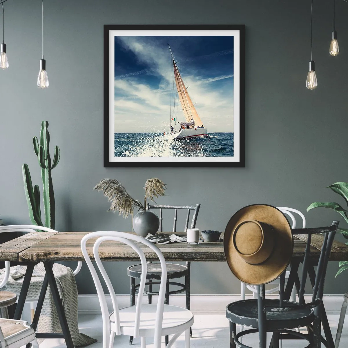 Poszter fehér keretben - Nem érnek utol! - 60x60 cm