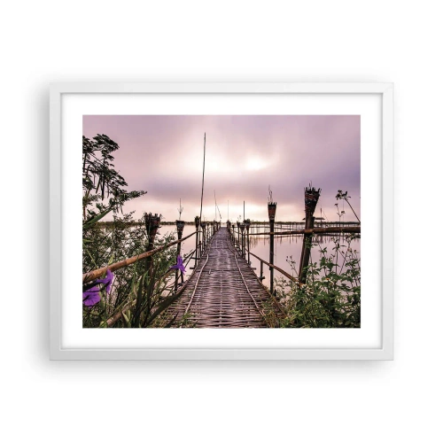 Poszter fekete keretben - Nyugalom és csend Ázsiában - 50x40 cm