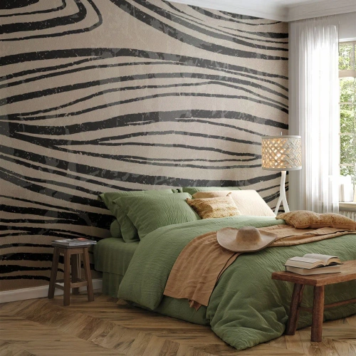 Fotótapéta Standard Eco - Vonalak csobbanása - Absztrakció, Vonalak, Modern - 200x140 cm