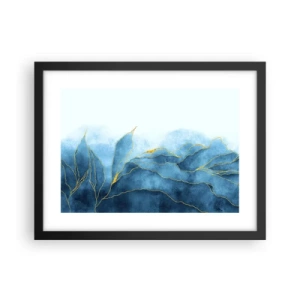 Poszter fehér keretben - Kék aranyban - 40x30 cm