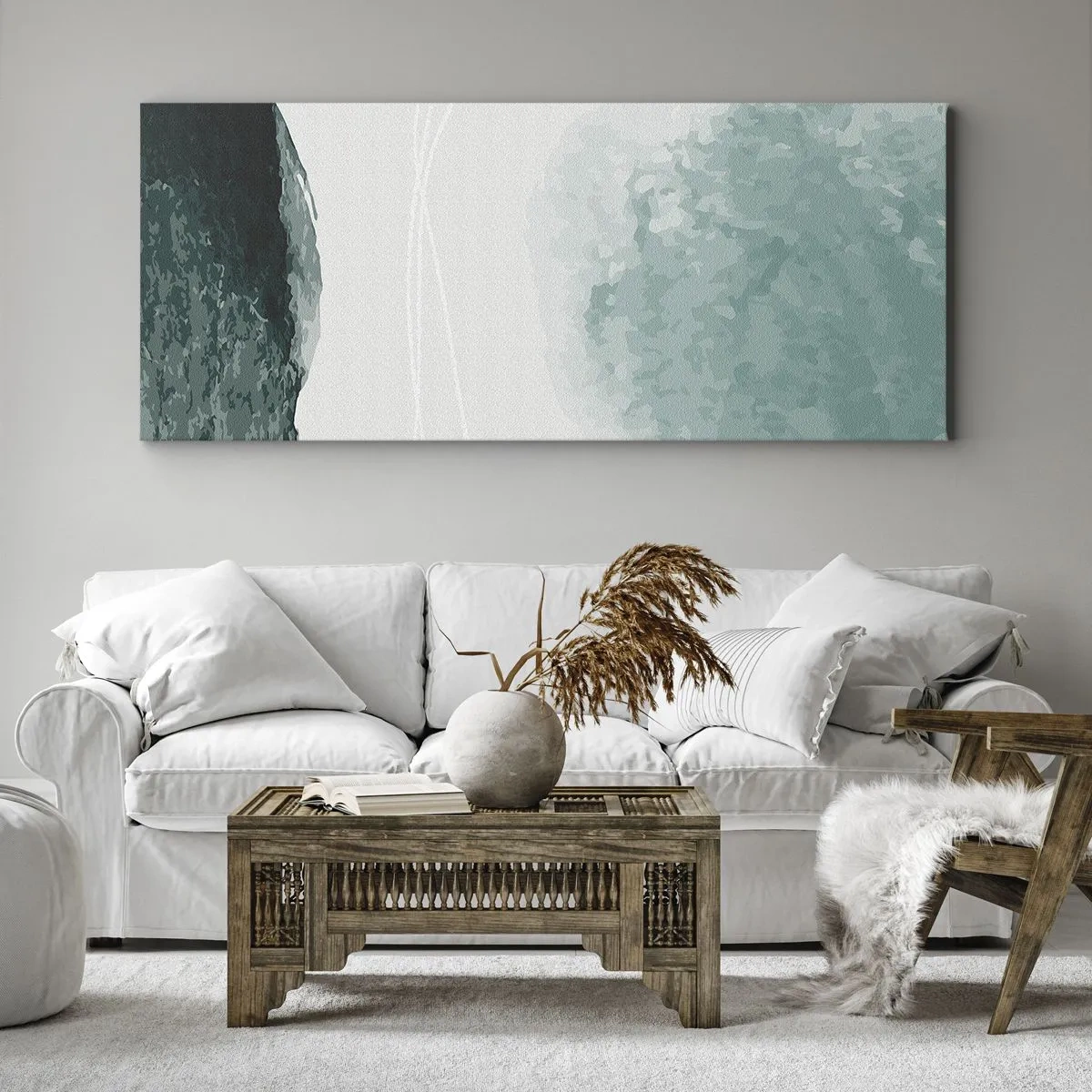 Vászonkép - Találkozás a köddel - 100x40 cm