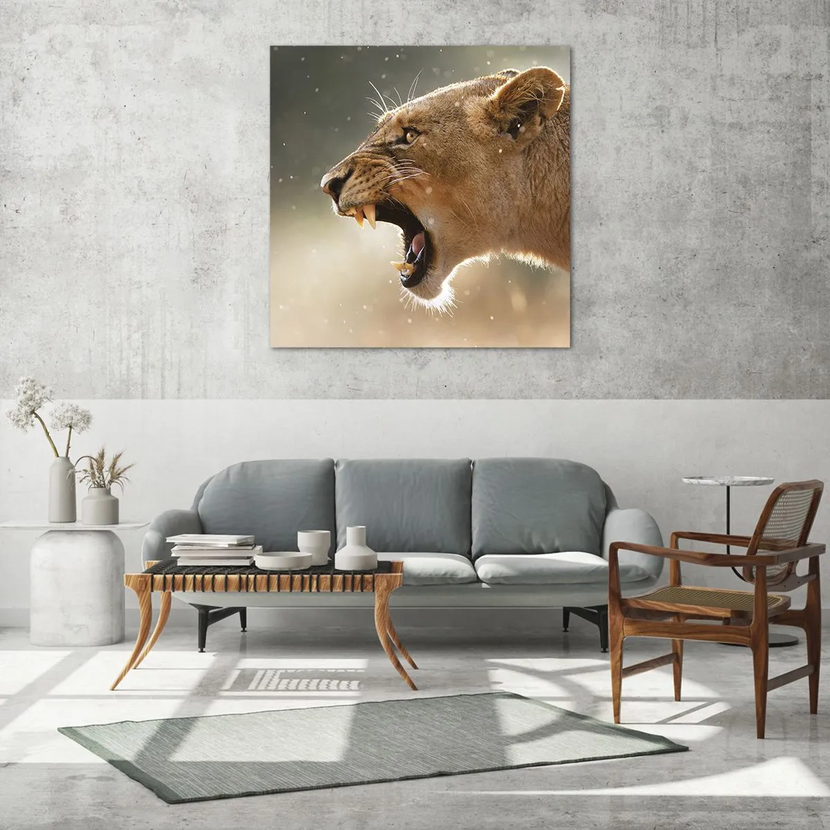 Üveg kép - Próbálj meg nem hallgatni - 40x40 cm