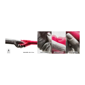 Fotótapéta Minta Premium Canvas - Együtt, bár mások - Emberi kezek, Kéz, Absztrakció - 100x30 cm