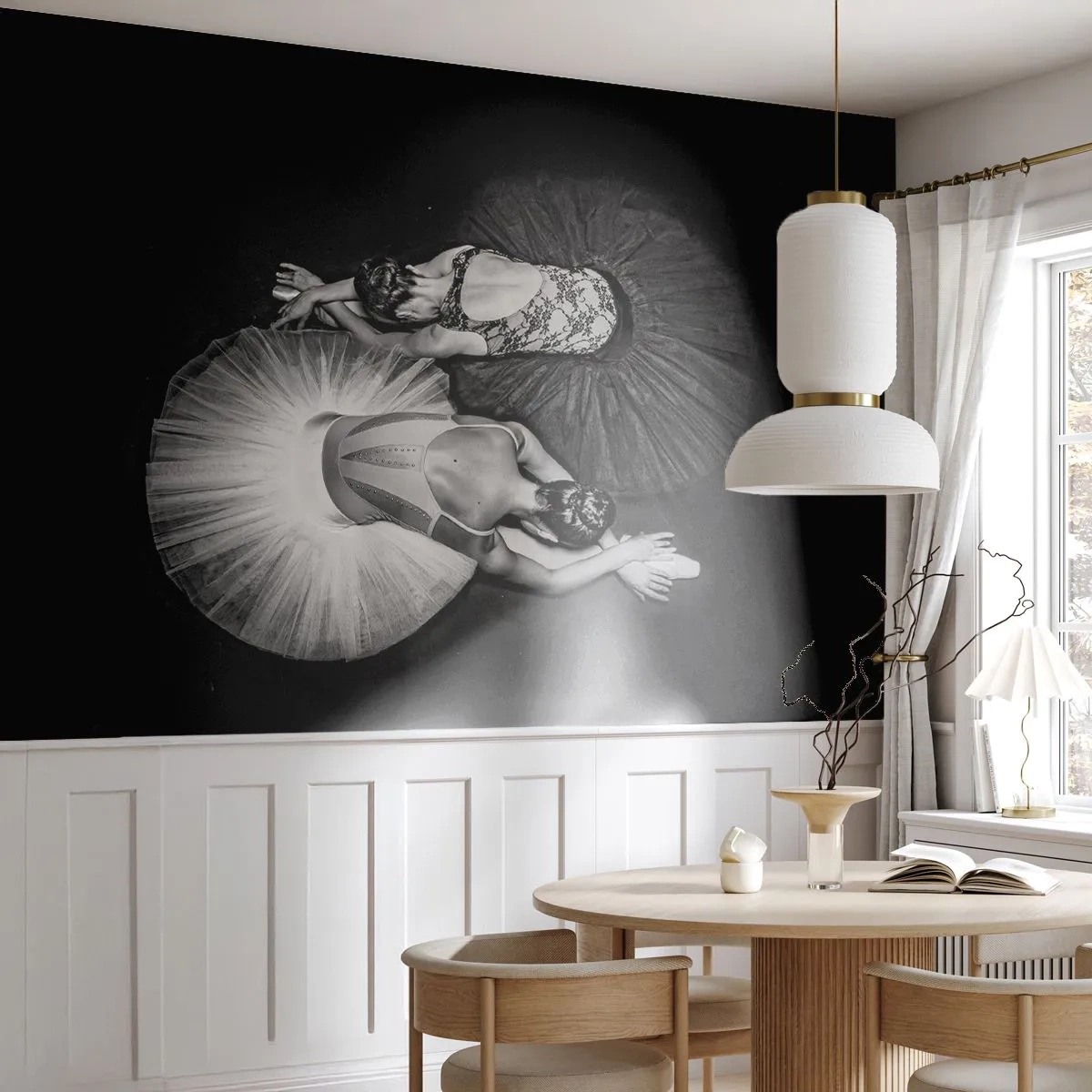 Öntapadós Fotótapéta Deluxe Sticker - Jin és jang – tökéletes egyensúly - Balerina, Balett, Tánc - 300x210 cm