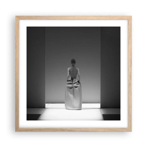 Poszter világos tölgy keretben - Kifinomult egyszerűség - 50x50 cm