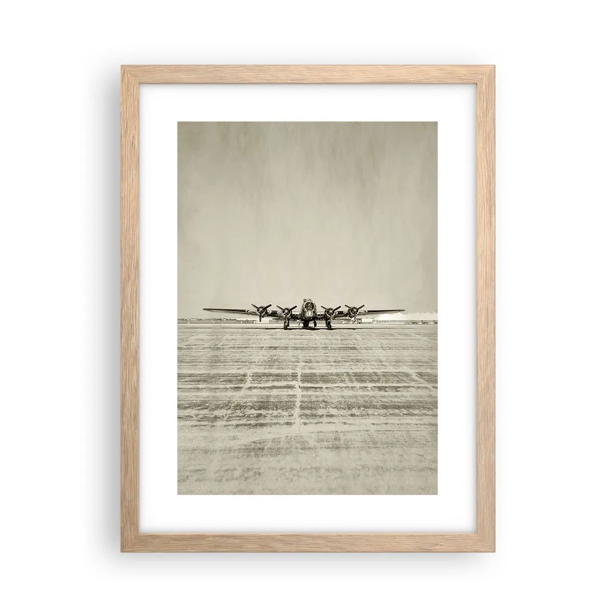 Poszter világos tölgy keretben - Mint mindig készen - 30x40 cm