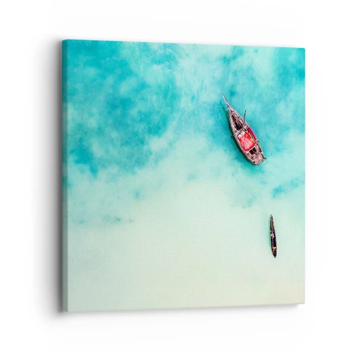 Vászonkép - A Zanzibár strandjain, amikor sok a víz... - 30x30 cm