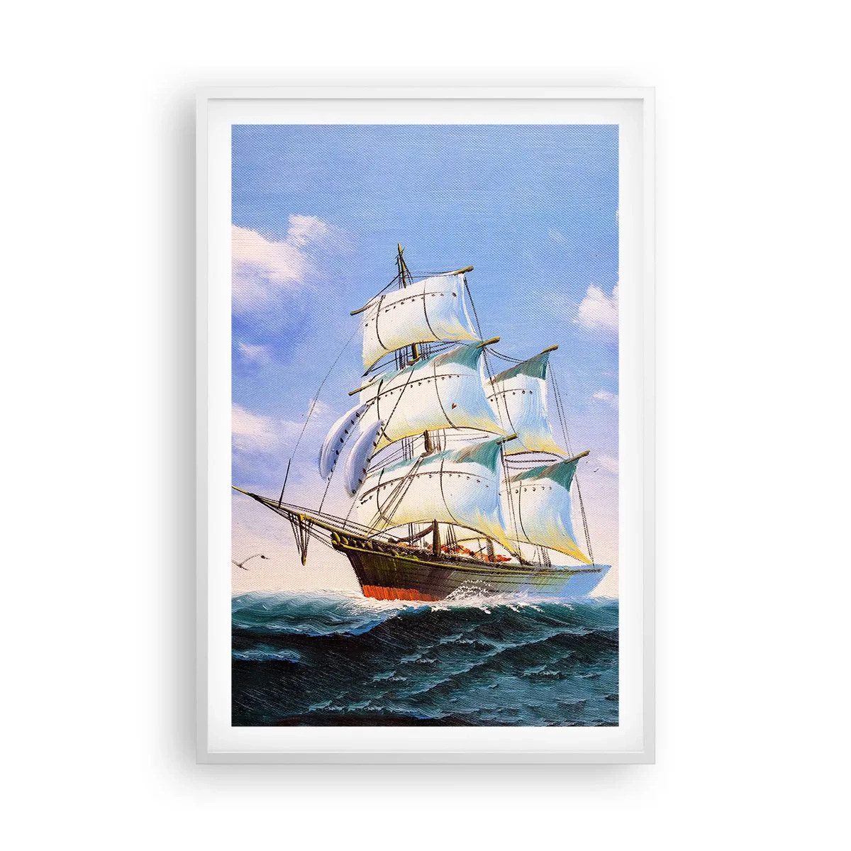 Poszter fekete keretben - Büszkén a széllel - 61x91 cm