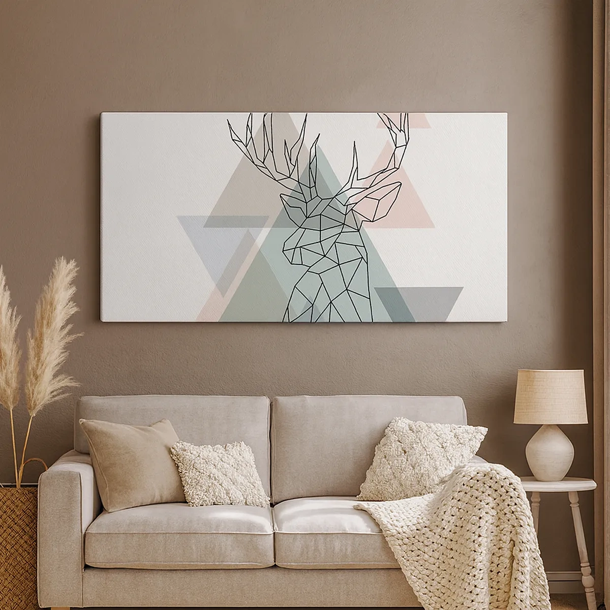 Vászonkép - Egy geometrikus erdőben - 30x30 cm