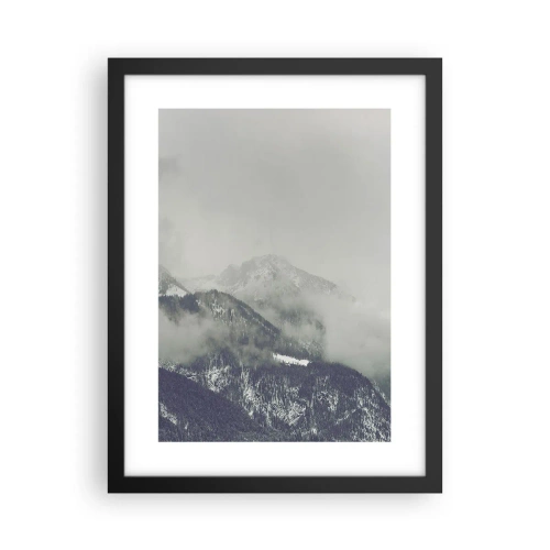 Poszter fehér keretben - Ködös völgy - 30x40 cm