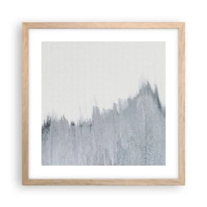 Poszter világos tölgy keretben - Titokzatos felvétel - 40x40 cm
