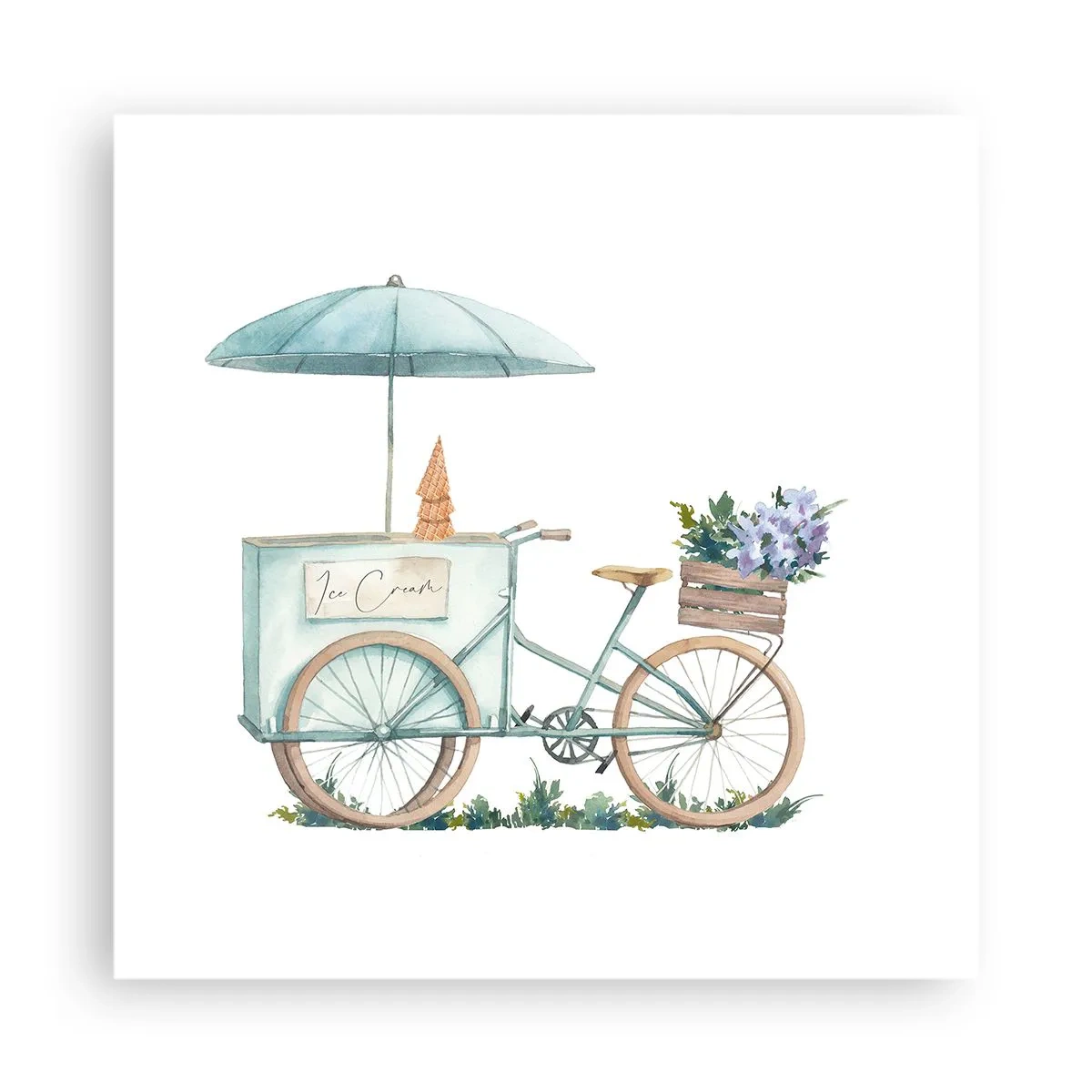 Poszter - A nyár édes emléke - 40x40 cm