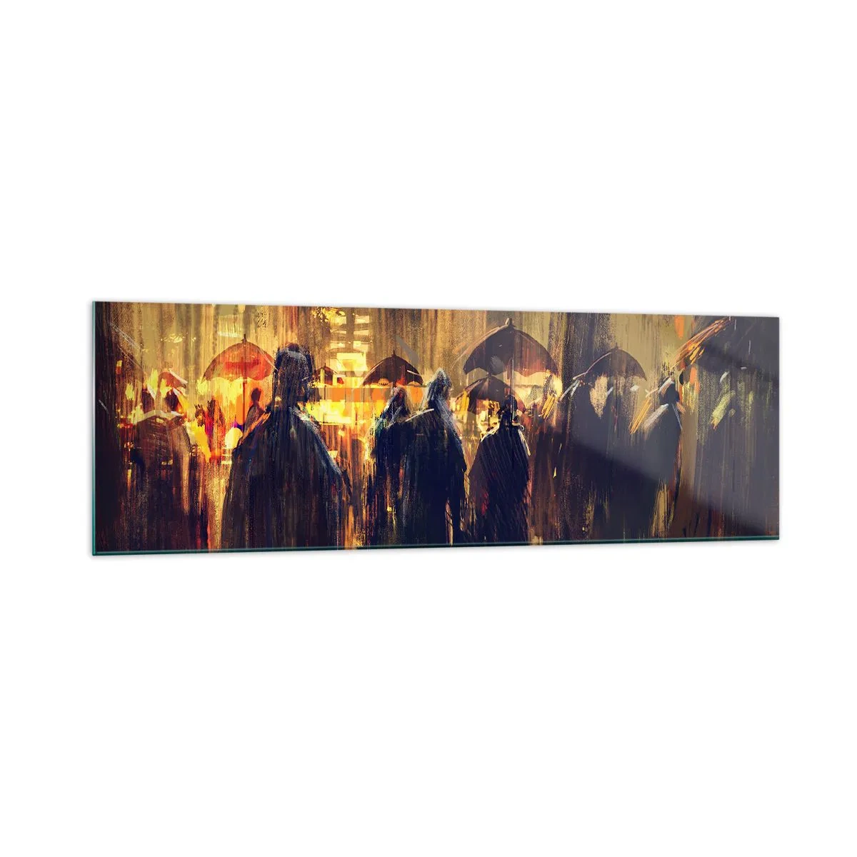 Üveg kép - Az eső imádói - 160x50 cm