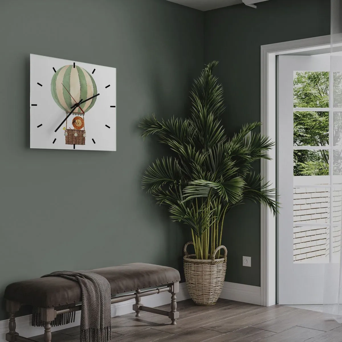 Falióra, Óra - Leon utazásai - 40x40 cm