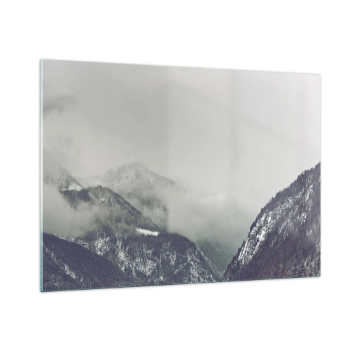 Üveg kép - Ködös völgy - 100x70 cm