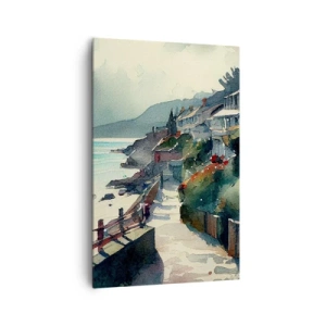 Vászonkép - Mediterrán város - 80x120 cm