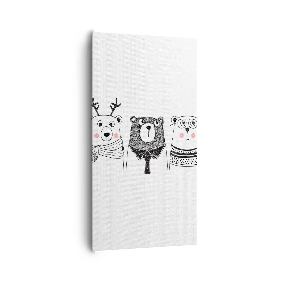 Vászonkép - Maci, macika és mackó - 65x120 cm