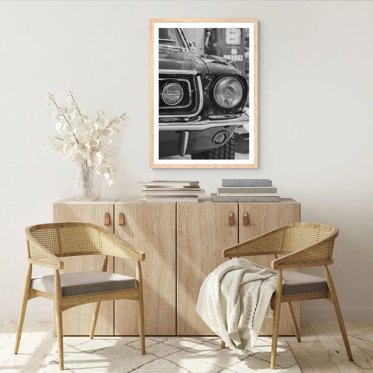 Poszter világos tölgy keretben - Vad utazás - 70x100 cm