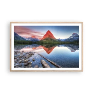 Poszter világos tölgy keretben - Forróság és hideg - 91x61 cm