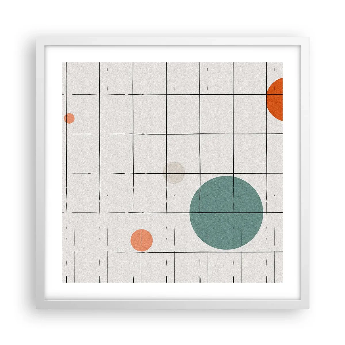 Poszter fekete keretben - Csapdába esve. Mi vagy ők? - 50x50 cm