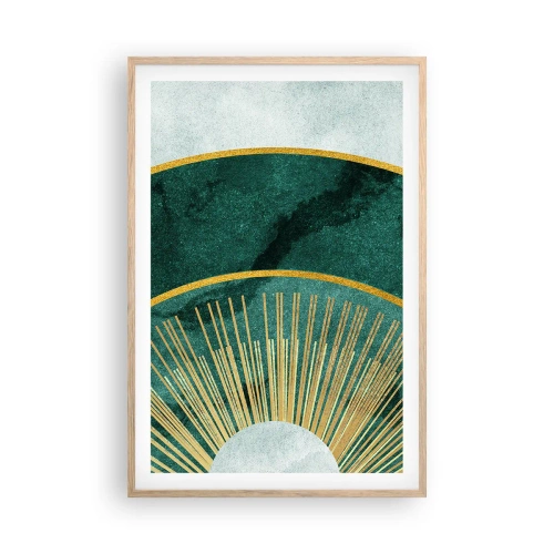 Poszter világos tölgy keretben - Egy másik naprendszer - 61x91 cm