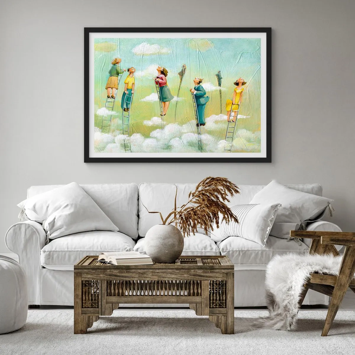 Poszter fehér keretben - Az álmod mögött - 100x70 cm