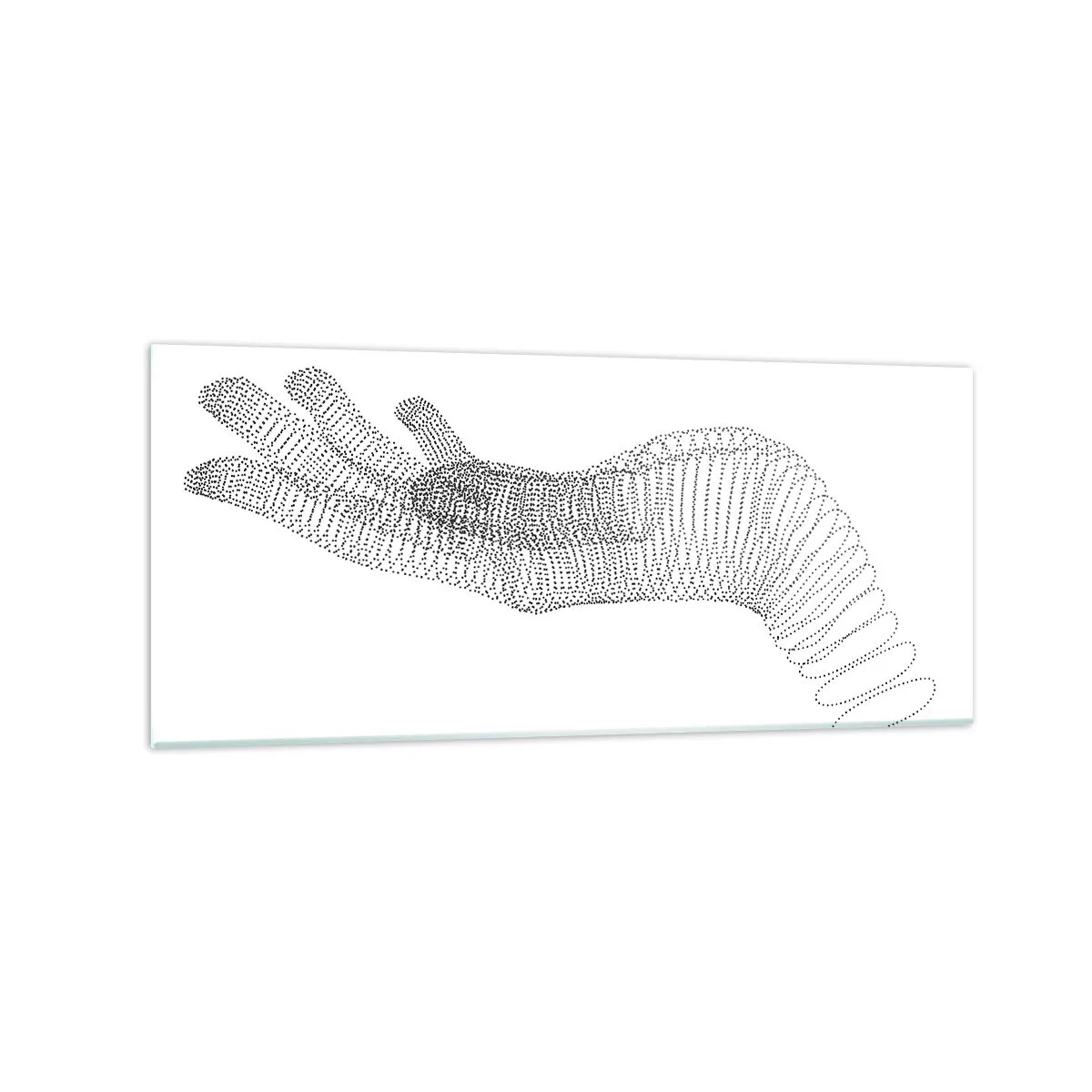 Üveg kép - Rugalmas kéz - 120x50 cm