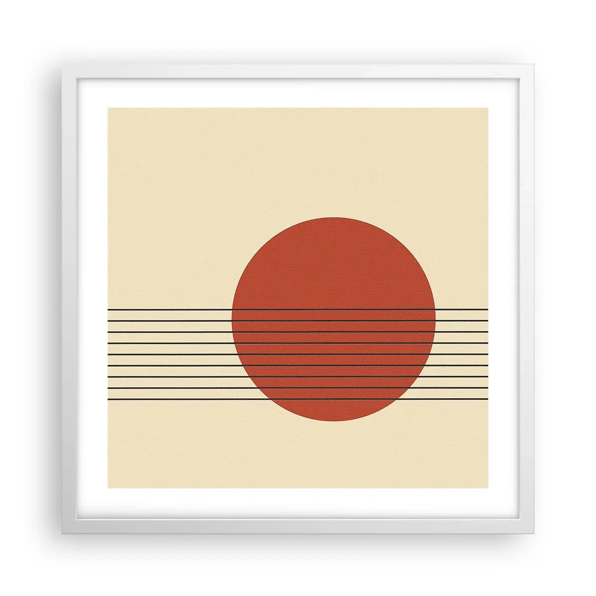 Poszter fekete keretben - Körbe és tovább - 50x50 cm