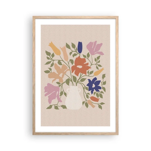 Poszter világos tölgy keretben - Egy finom csokor - 50x70 cm