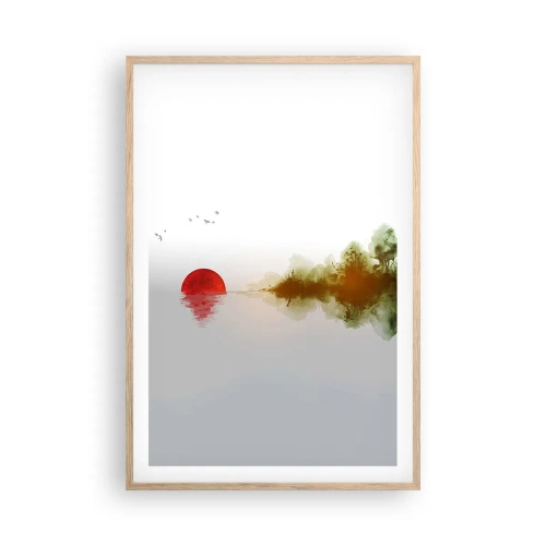 Poszter világos tölgy keretben - A béke ígérete - 61x91 cm