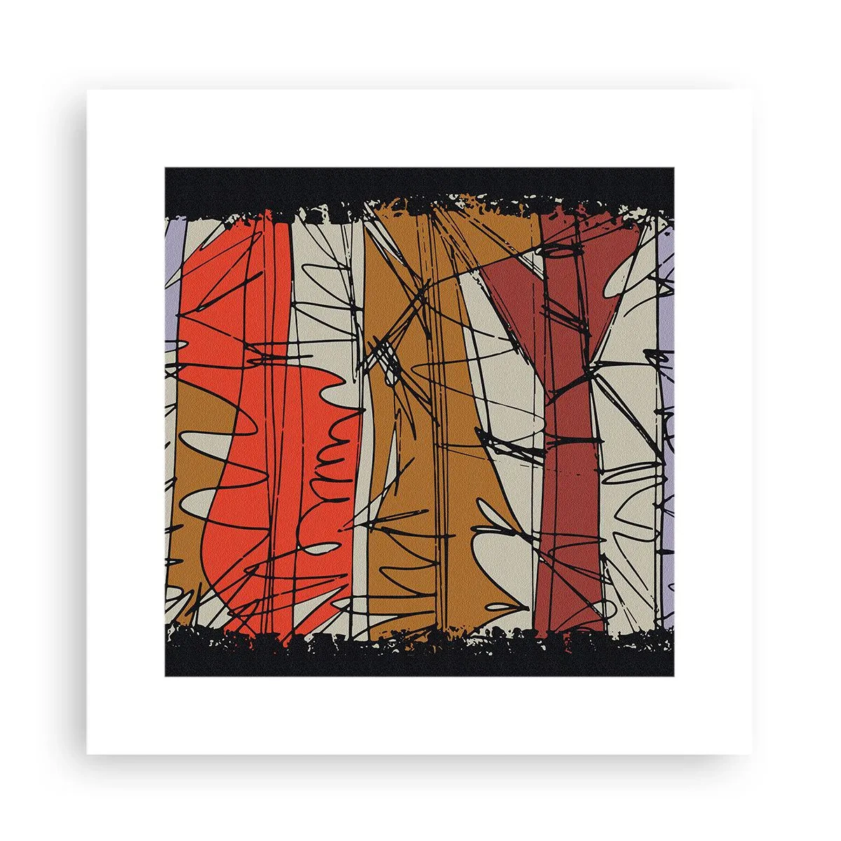 Poszter - Spontán kompozíció - 30x30 cm