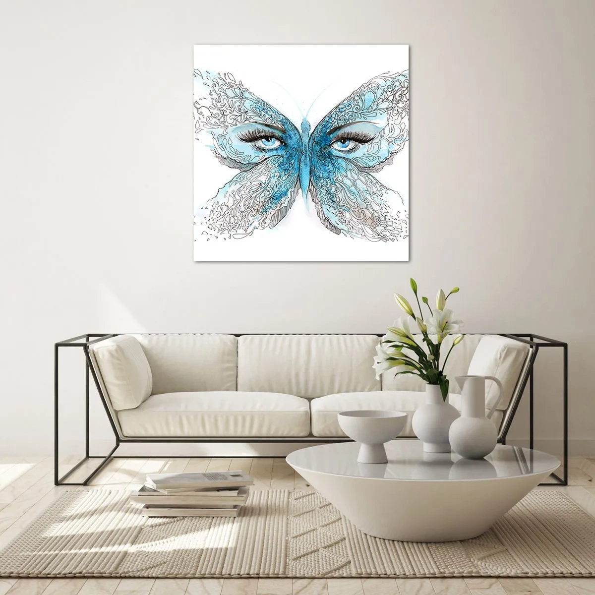 Üveg kép - Modraszek eros - 60x60 cm