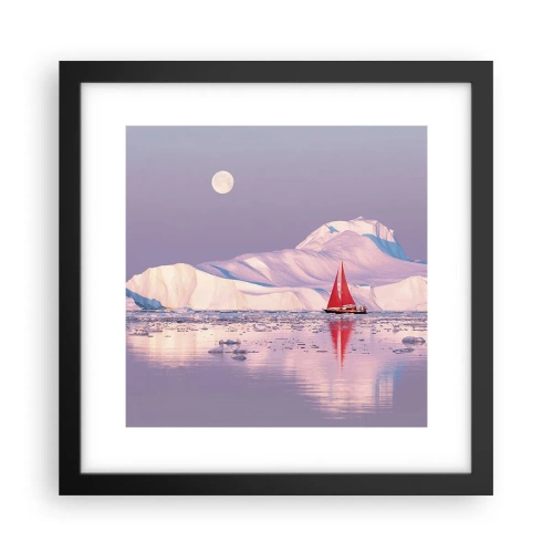 Poszter fehér keretben - A vitorla melege, a jég hidege - 30x30 cm