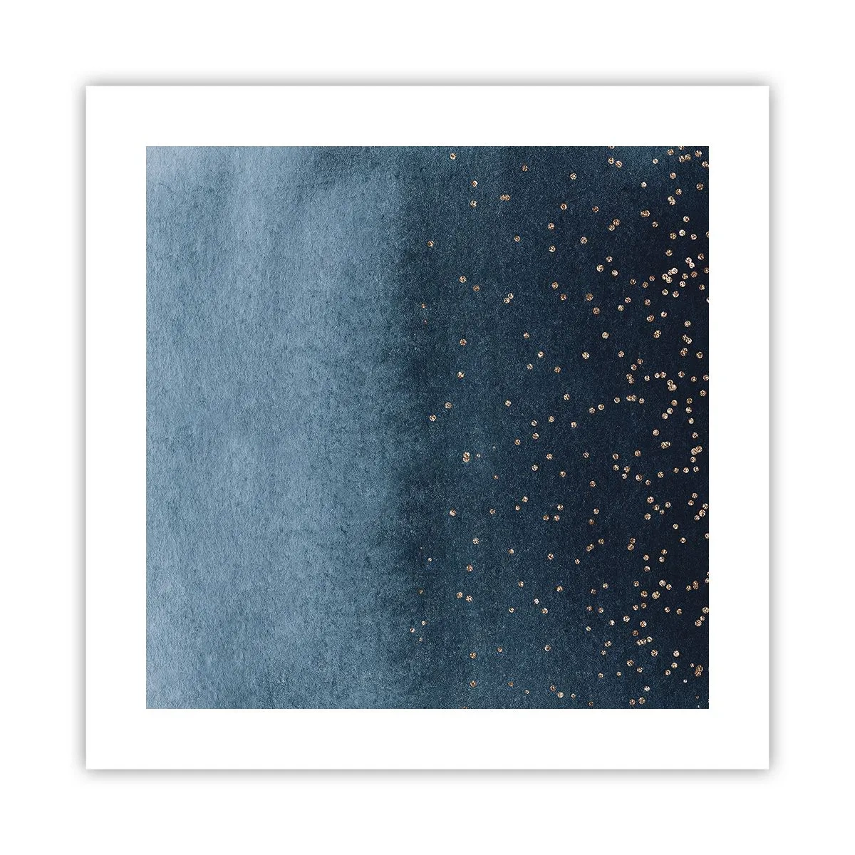 Poszter - Kompozíció - kék fázisok - 40x40 cm