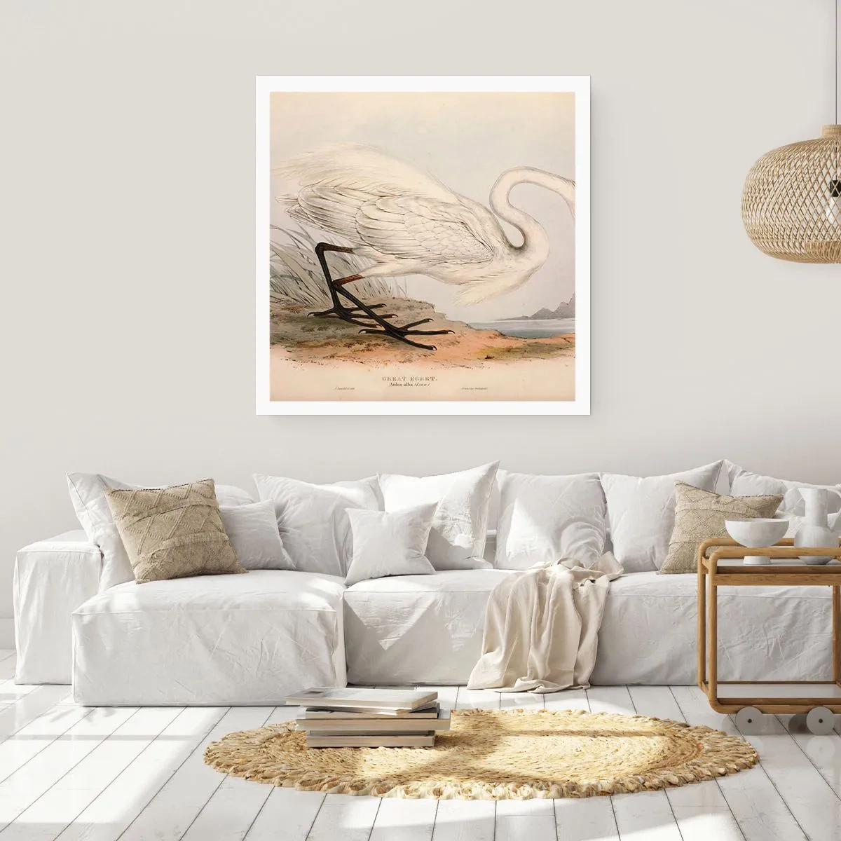 Poszter - Hölgy a nádasban - 40x40 cm