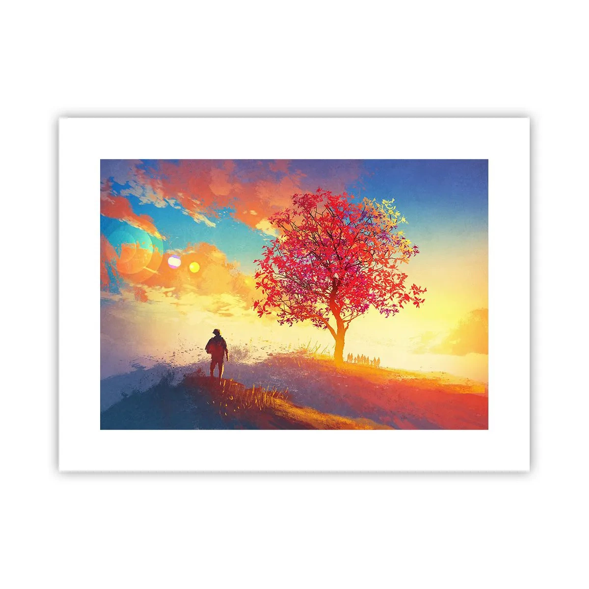 Poszter - Zarándok a célállomáson - 40x30 cm