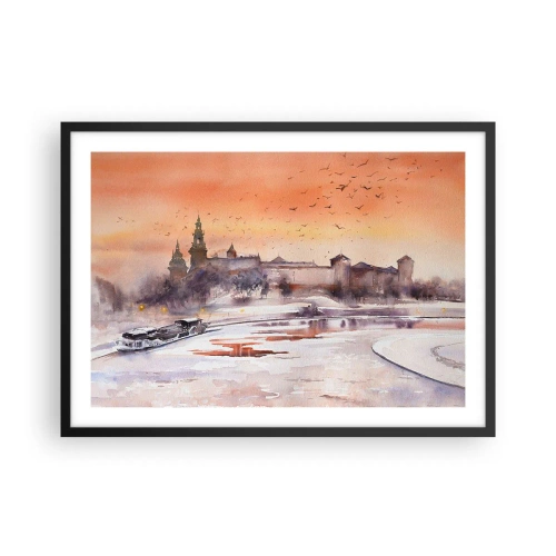 Poszter fehér keretben - Királyi naplemente - 70x50 cm